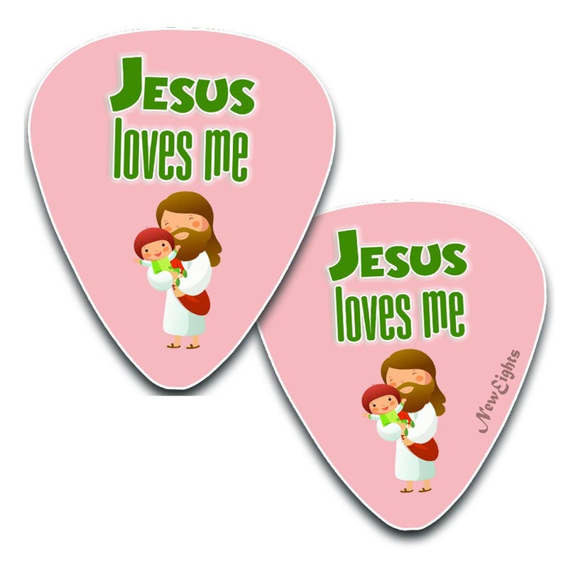 NewEights Christian Bible Verse Guitar Picks for Kids (12-pack) - FREE 1 Cute Guitar Pick Holder Wallet - Stocking Stuffers for Birthday Easter Sunday School Thanksgiving Christmas - Image 3